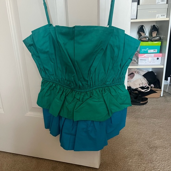 Milly Teal Sleeveless Dress new without tags - Picture 2 of 2